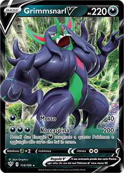 Grimmsnarl-V 114/189 NM (ITA)