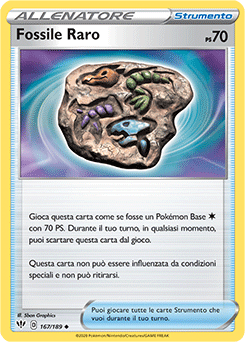 Fossile Raro 167/189 NM (ITA)
