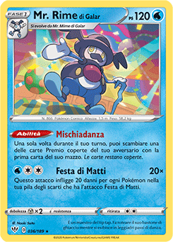 Mr. Rime di Galar 036/189 Reverse NM (ITA)