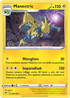 Manectric 059/189 Reverse NM (ITA)