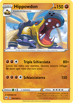 Hippowdon 094/189 Reverse NM (ITA)