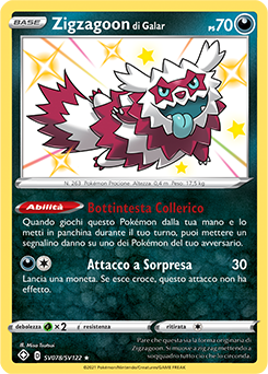 Zigzagoon di Galar SV078 NM (ITA)