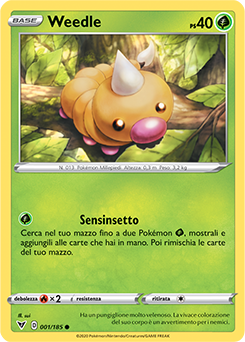 Weedle 001/185 NM (ITA)