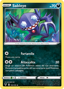 Sableye 105/185 Reverse NM (ITA)