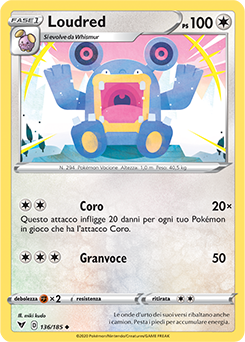 Loudred 136/185 Reverse NM (ITA)