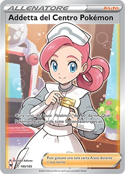 Addetta del Centro Pokémon 185/185 NM (ITA)