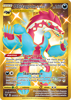 Obstagoon di Galar 198/185 NM (ITA)