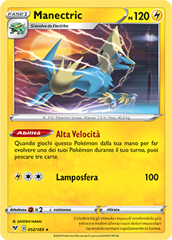 Manectric 052/185 Reverse NM (ITA)