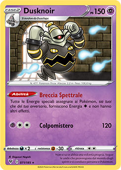 Dusknoir 071/185 NM (ITA)