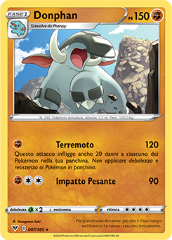 Donphan 087/185 Reverse NM (ITA)