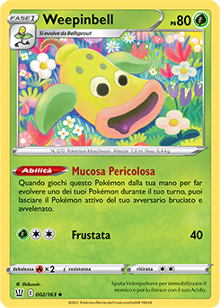 Weepinbell 002/163 Reverse NM (ITA)