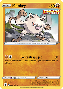 Mankey 066/163 Reverse NM (ITA)