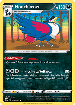 Honchkrow 094/163 Reverse NM (ITA)