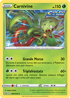 Carnivine 009/163 Reverse NM (ITA)