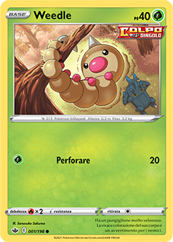 Weedle 001/198 Reverse NM (ITA)