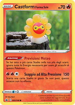 Castform Forma Sole 022/198 NM (ITA)