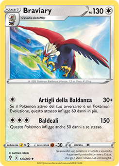Braviary 137/203 Reverse NM (ITA)