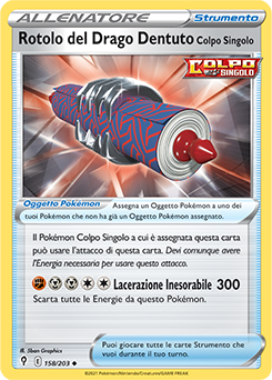 Rotolo del Drago Dentuto Colpo Singolo 158/203 NM (ITA)