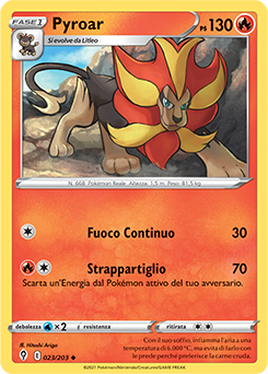 Pyroar 023/203 Reverse NM (ITA)
