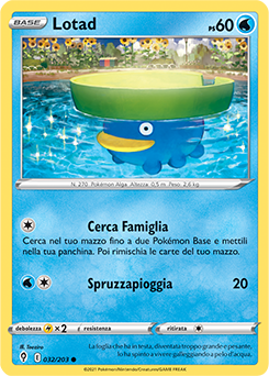 Lotad 032/203 Reverse NM (ITA)