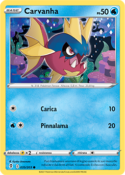 Carvanha 035/203 Reverse NM (ITA)