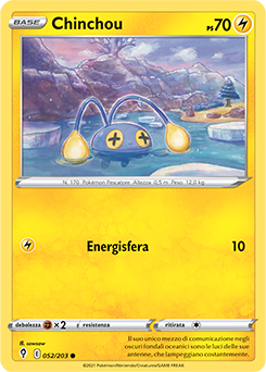Chinchou 052/203 Reverse NM (ITA)