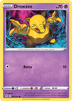 Drowzee 061/203 Reverse NM (ITA)