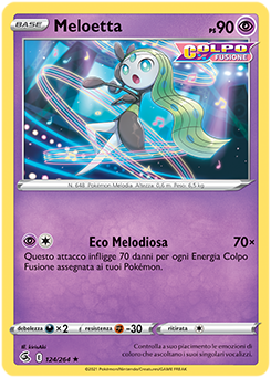 Meloetta 124/264 Reverse NM (ITA)