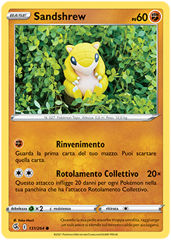 Sandshrew 131/264 Reverse NM (ITA)