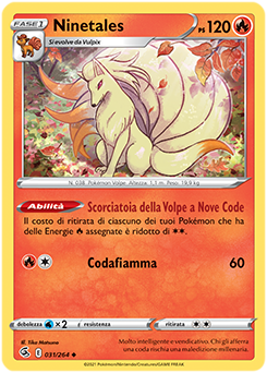Ninetales 031/264 Reverse NM (ITA)