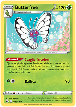 Butterfree 003/264 Reverse NM (ITA)