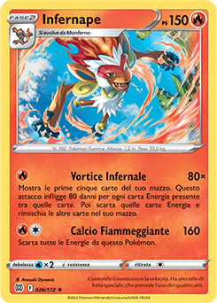 Infernape 026/172 Reverse NM (ITA)