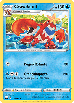 Crawdaunt 033/172 NM (ITA)