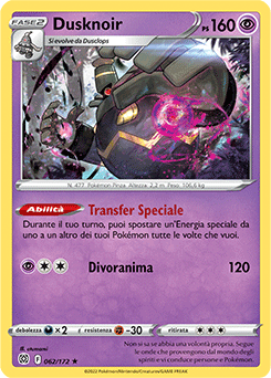 Dusknoir 062/172 Holo NM (ITA)