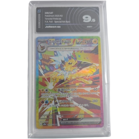 Jolteon ex 209/187 Terastal Festival ex - AiGrading 9,5 (KR)