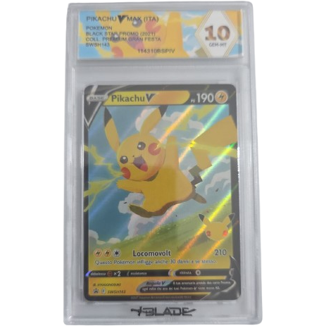Pikachu VMAX 143 PROMO - Blade 10 (ITA)