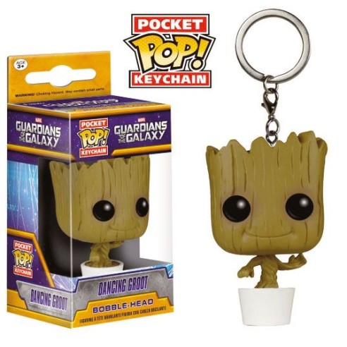 Portachiavi Guardians of the Galaxy Pocket POP! Vinyl Keychain Dancing Groot 4 cm
