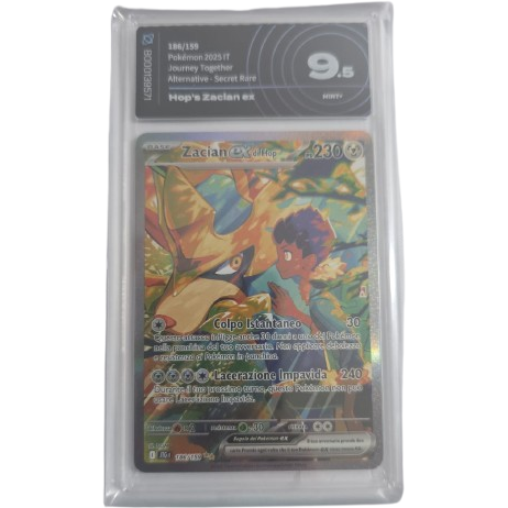 Zacian ex di Hop 186/159 Avventure Insieme - AiGrading 9,5 (ITA)